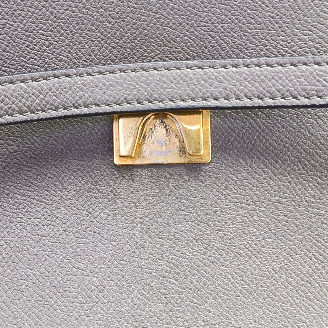 BELT Micro Calfskin Gray