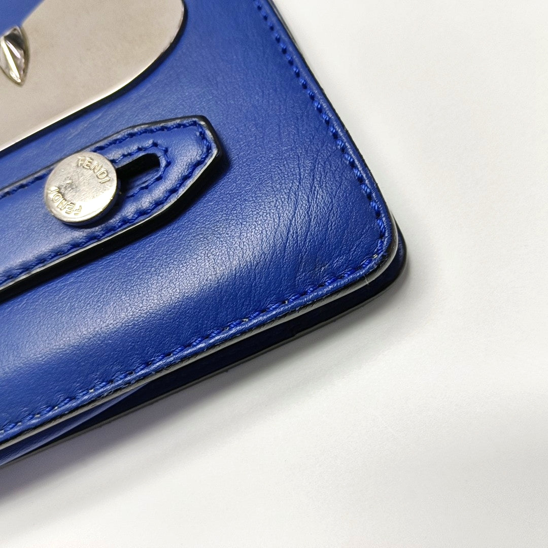 Authenticated pre-owned  Monster Calfskin Blue - Clutch at Looply