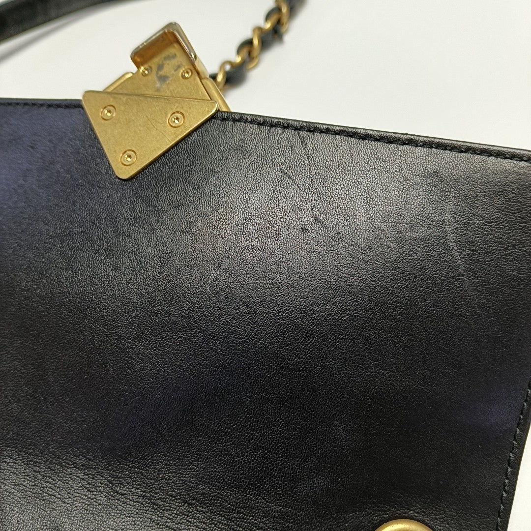 WOC Quilted Lambskin Black