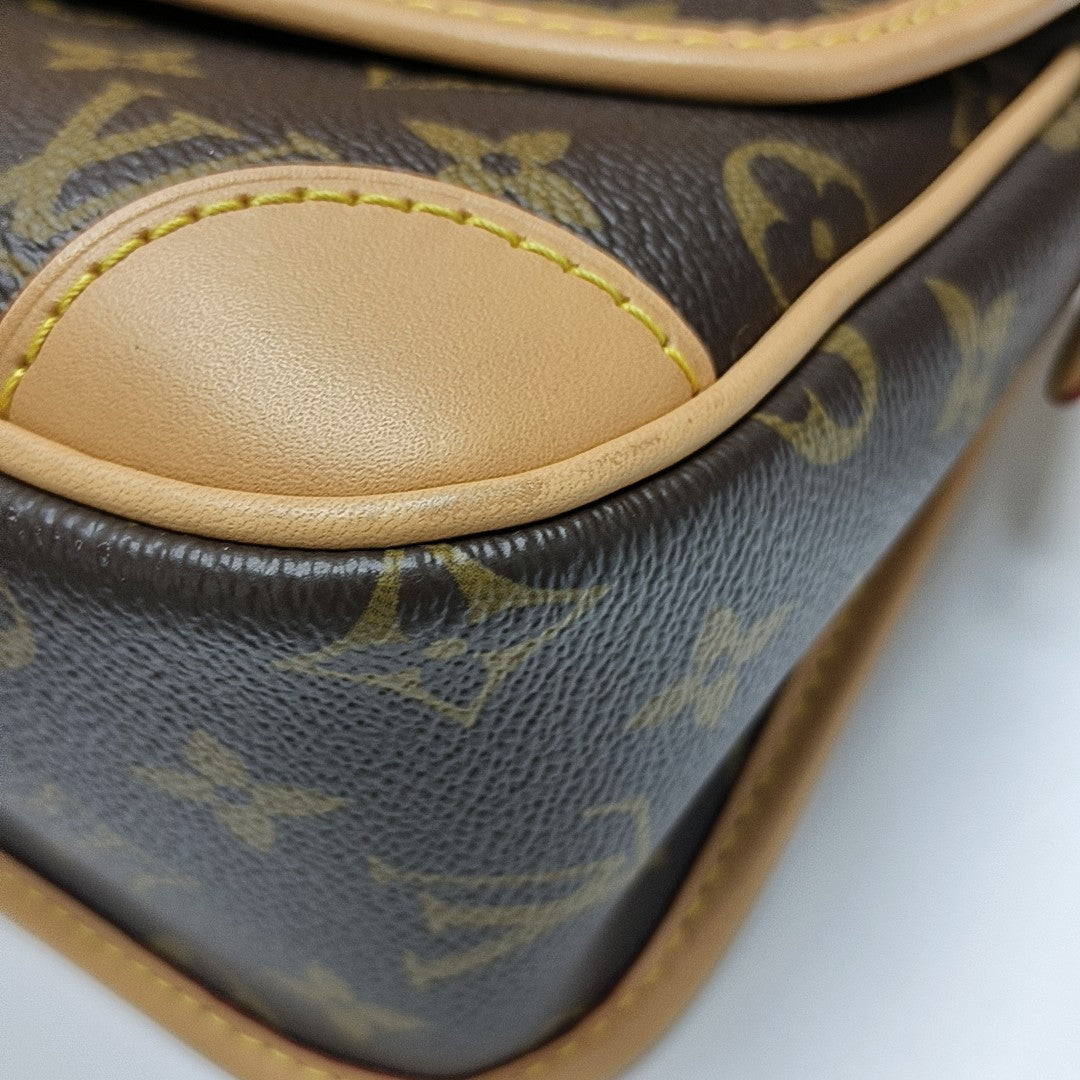 DIANE Monogram Coated Canvas Brown
