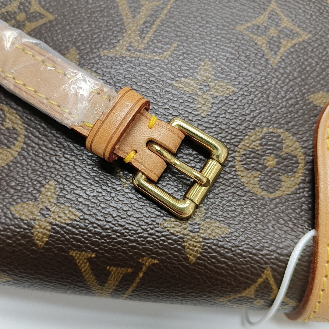 MARELLE Monogram Coated Canvas Brown