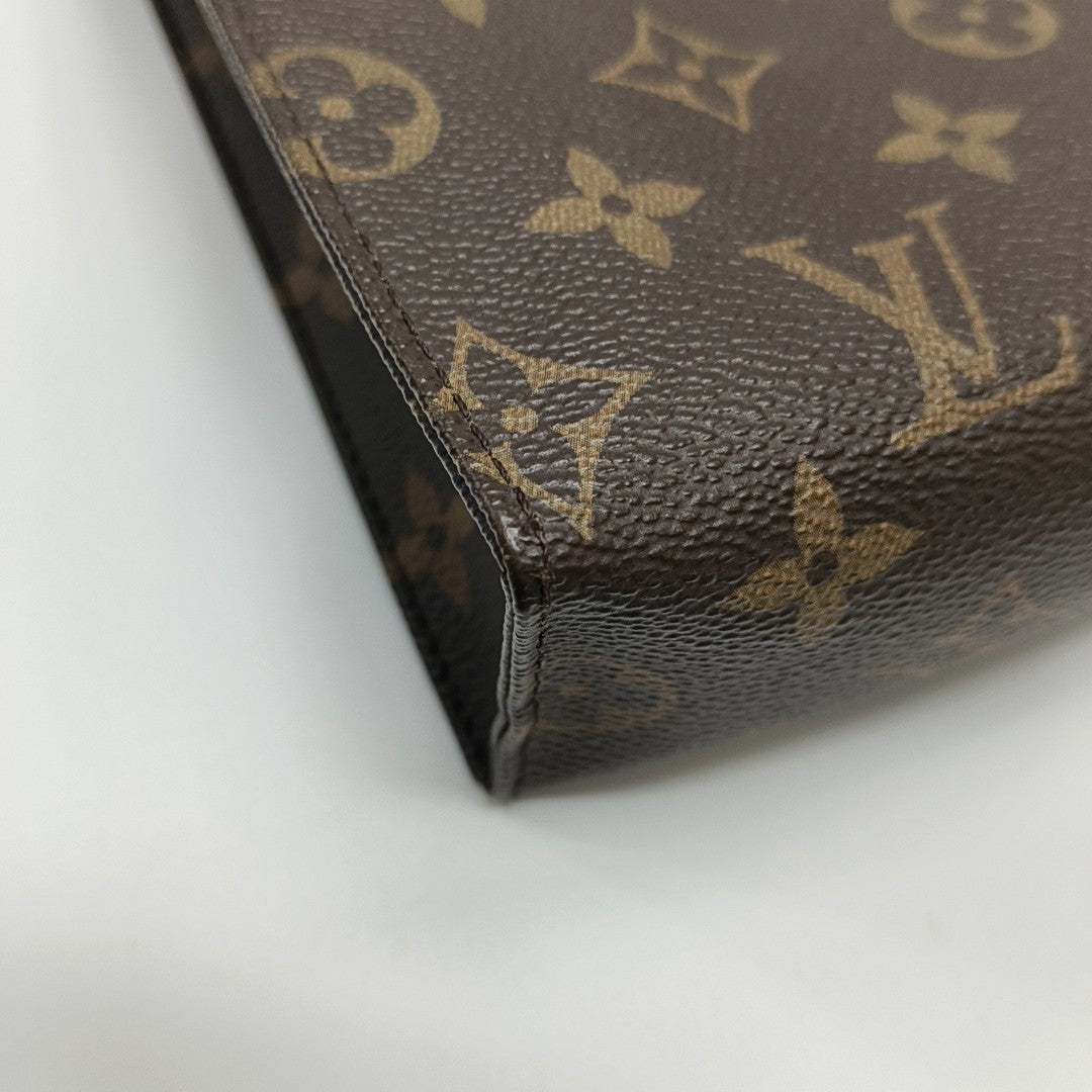 TOILET POCKET 26 Monogram Coated Canvas Brown
