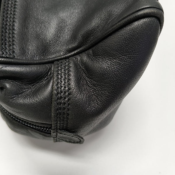 Calfskin Top Handle Bag Black