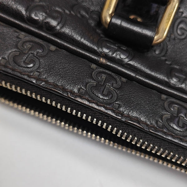 Signature Monogram Calfskin Brown