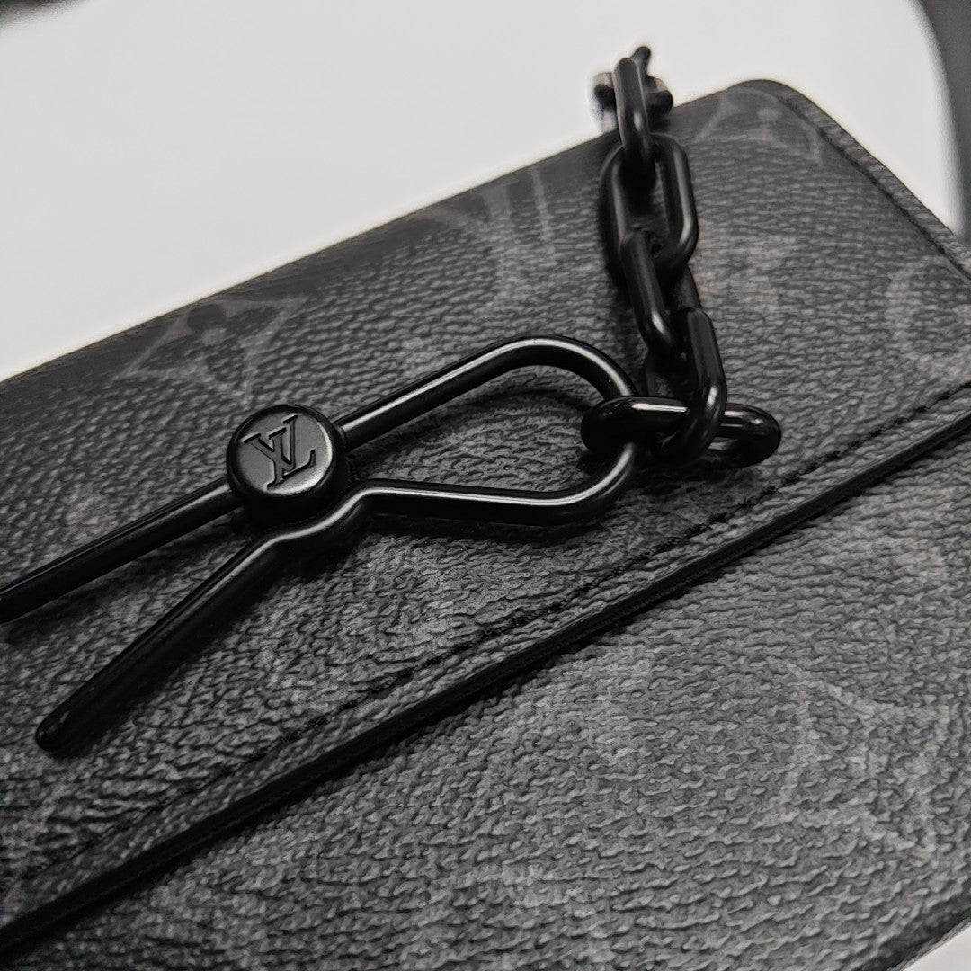 STEAMER Mini Monogram Coated Canvas Black