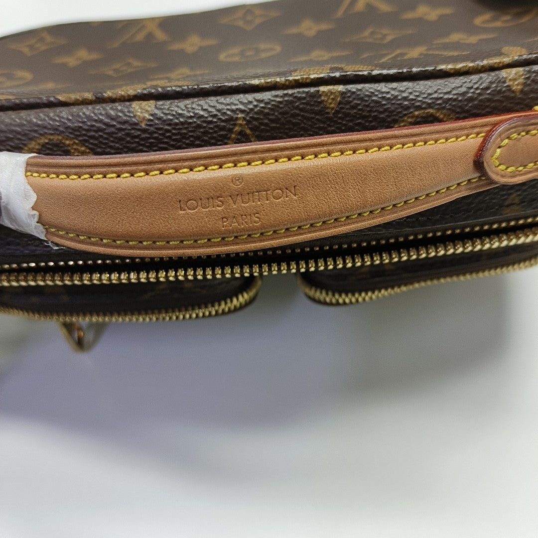UTILITY Monogram Coated Canvas Brown