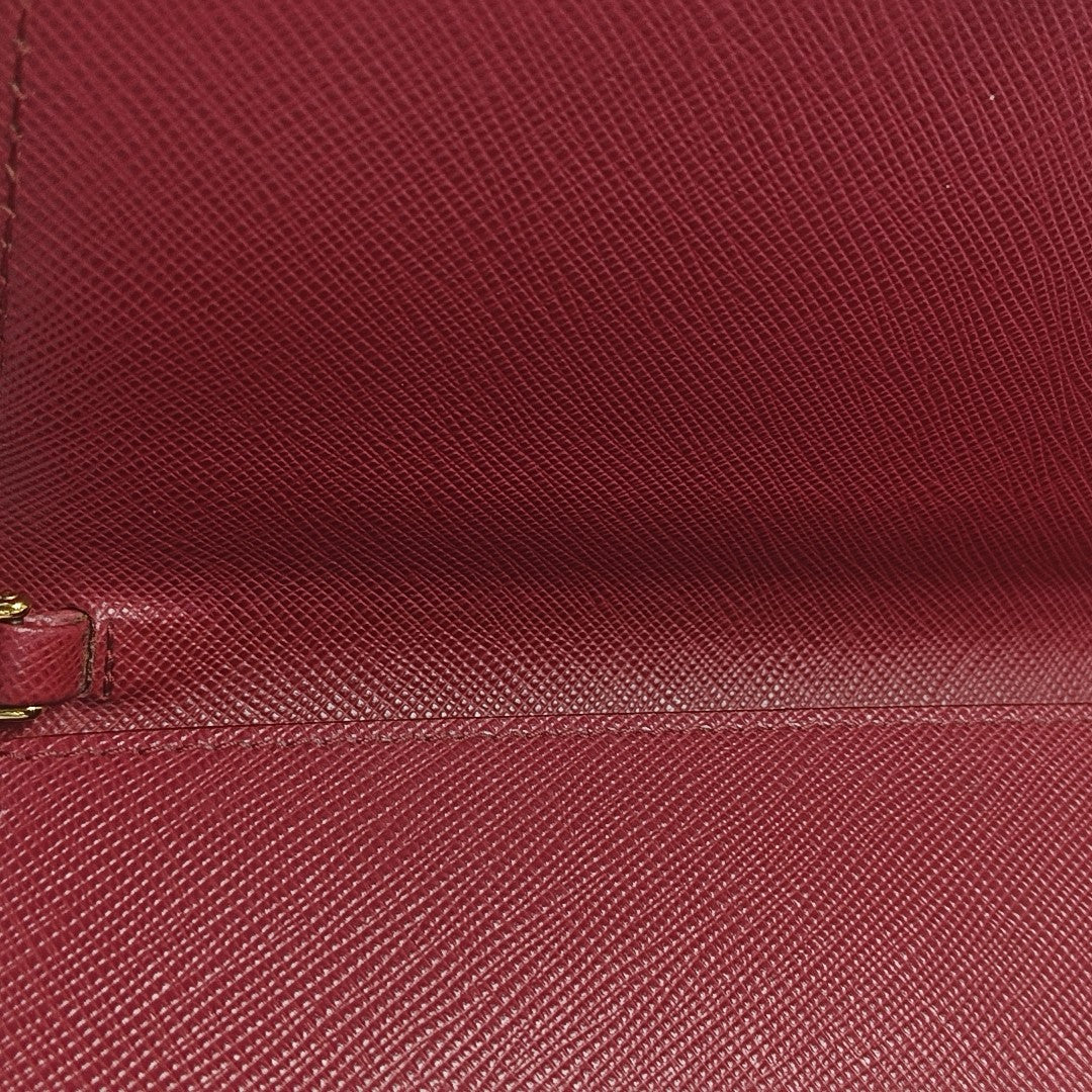 Saffiano Calfskin Shoulder Bag Red
