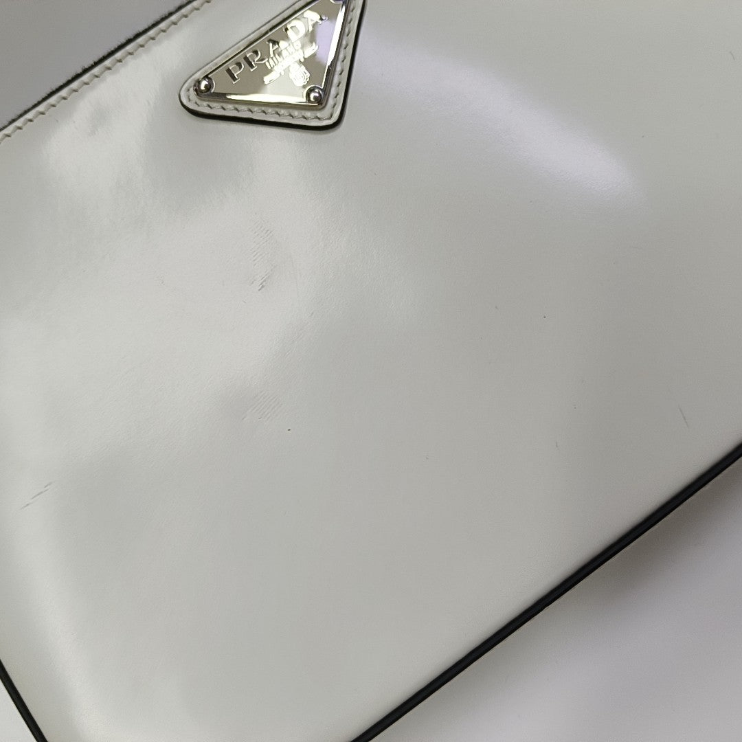 Calfskin Shoulder Bag White