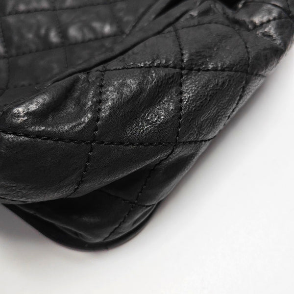 Medium Quilted Calfskin Black
