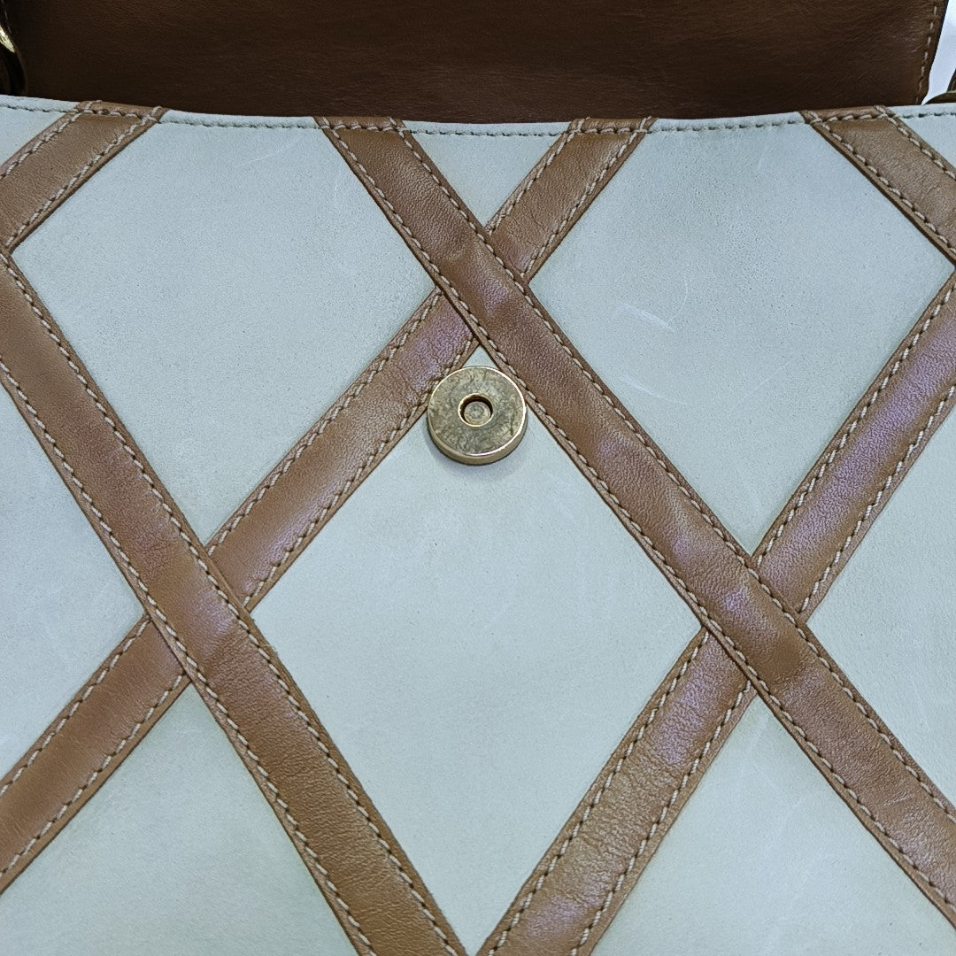 Quilted Calfskin Shoulder Bag Beige