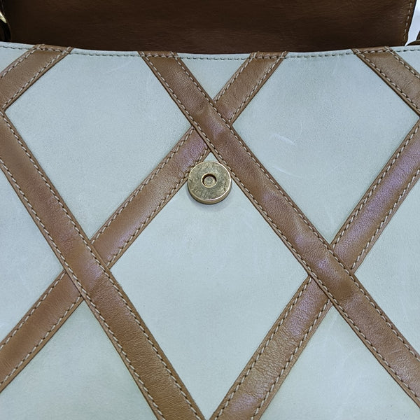 Quilted Calfskin Shoulder Bag Beige