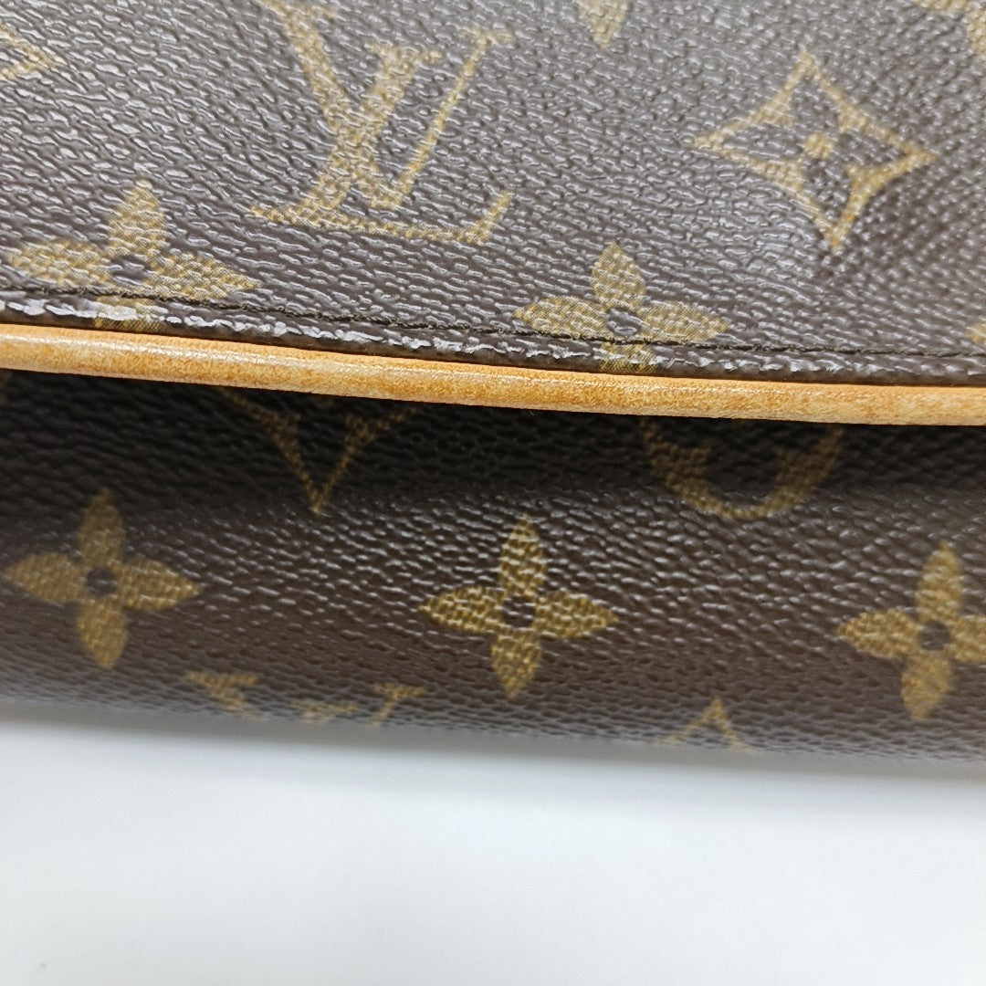 TWIN PM Monogram Coated Canvas Brown