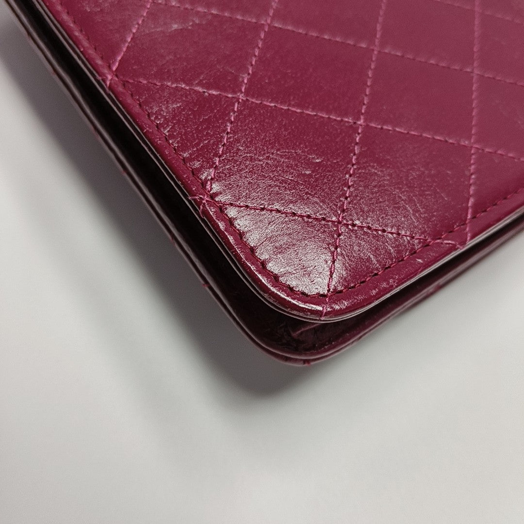 DOUBLE CC Quilted Lambskin Red
