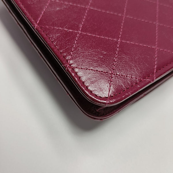 DOUBLE CC Quilted Lambskin Red