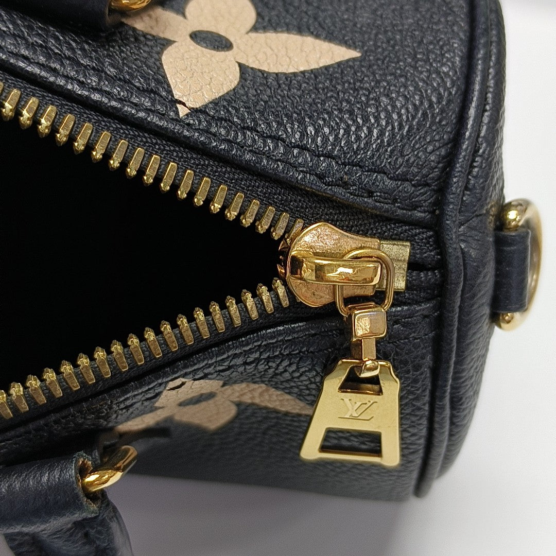 PAPILLON BB Monogram Calfskin Black