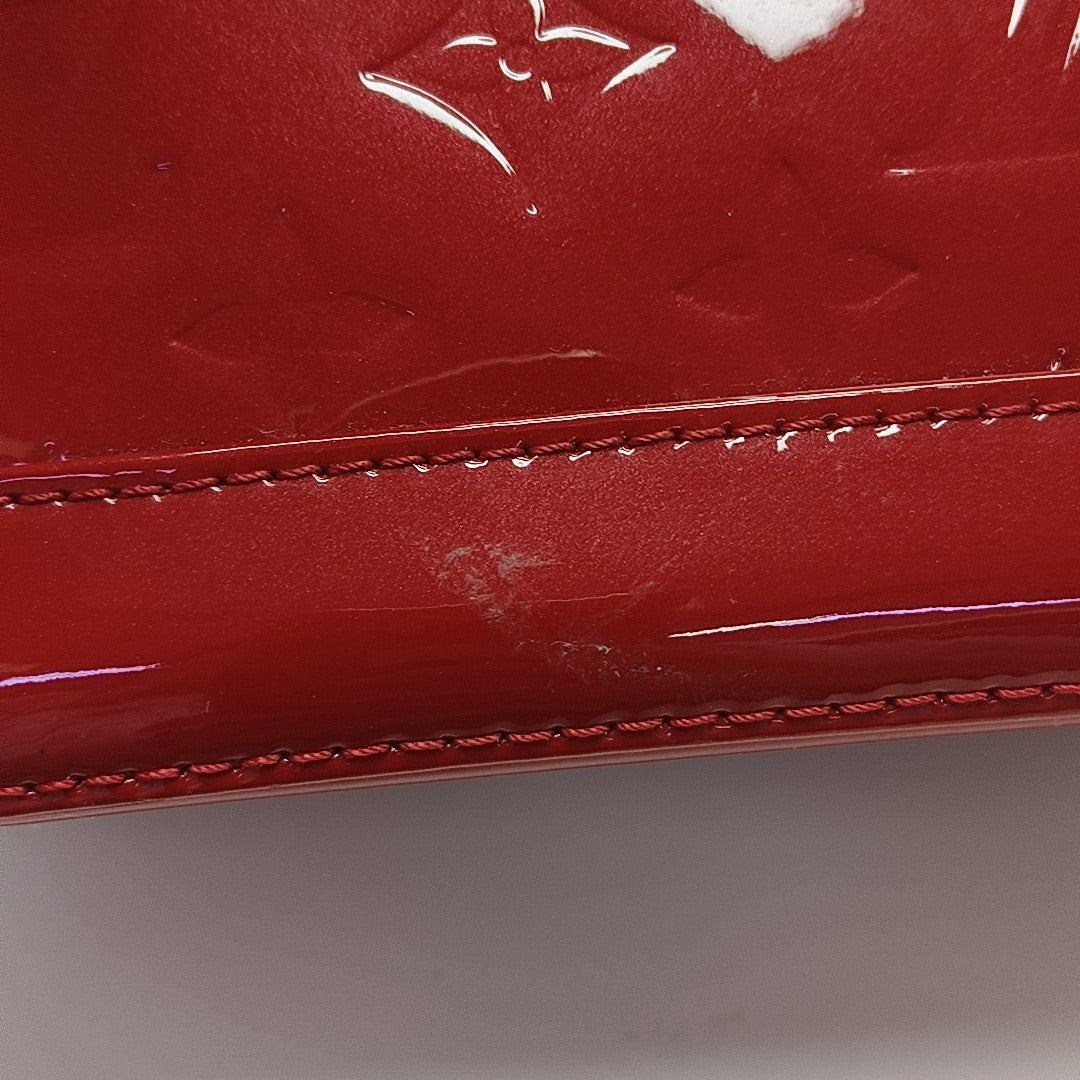 ALMA BB Monogram Patent Leather Red
