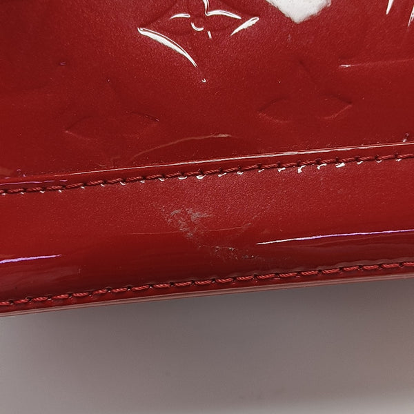 ALMA BB Monogram Patent Leather Red