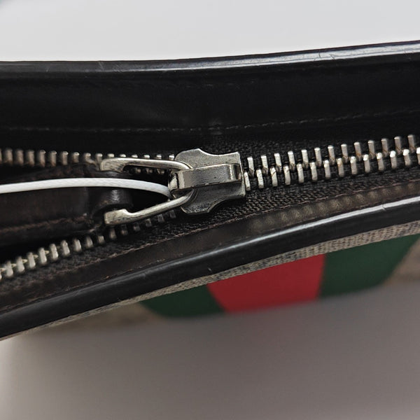 GG Supreme Monogram Coated Canvas Black