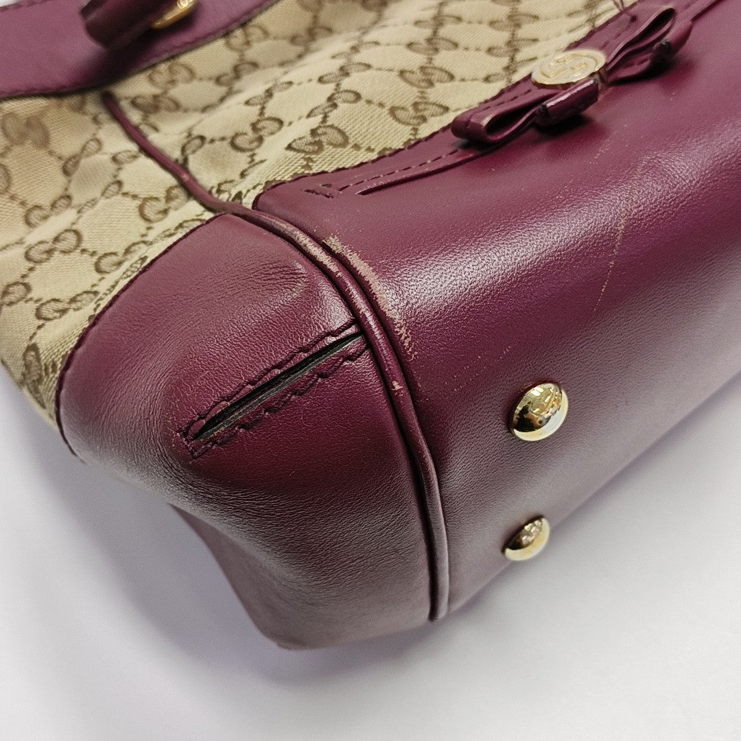 Monogram Canvas Tote Bag Brown
