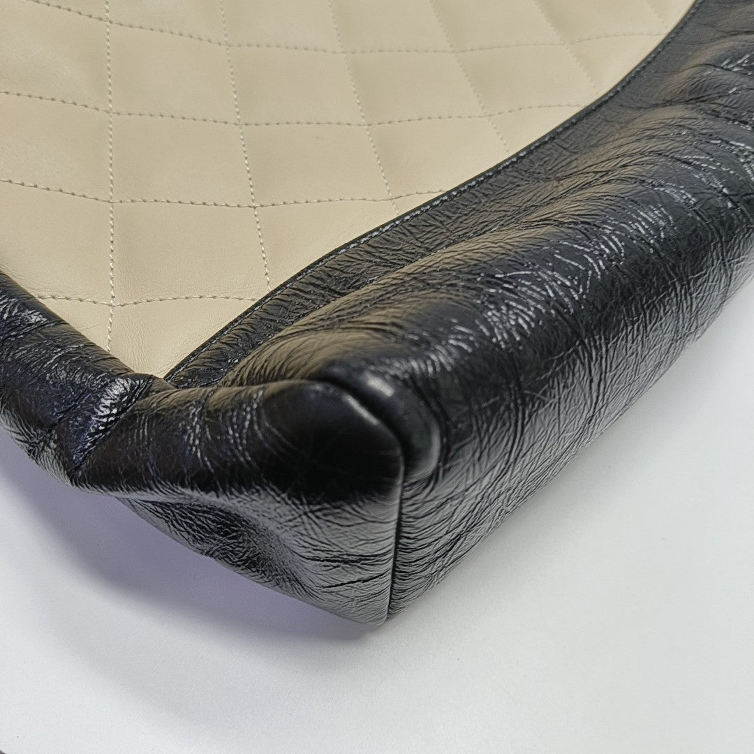 CHANEL 31 Large Quilted Calfskin Beige