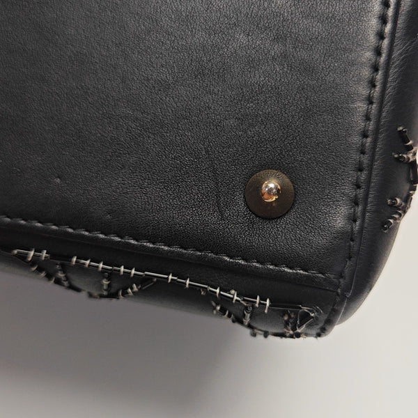 Lady Dior Medium Cannage Lambskin Black