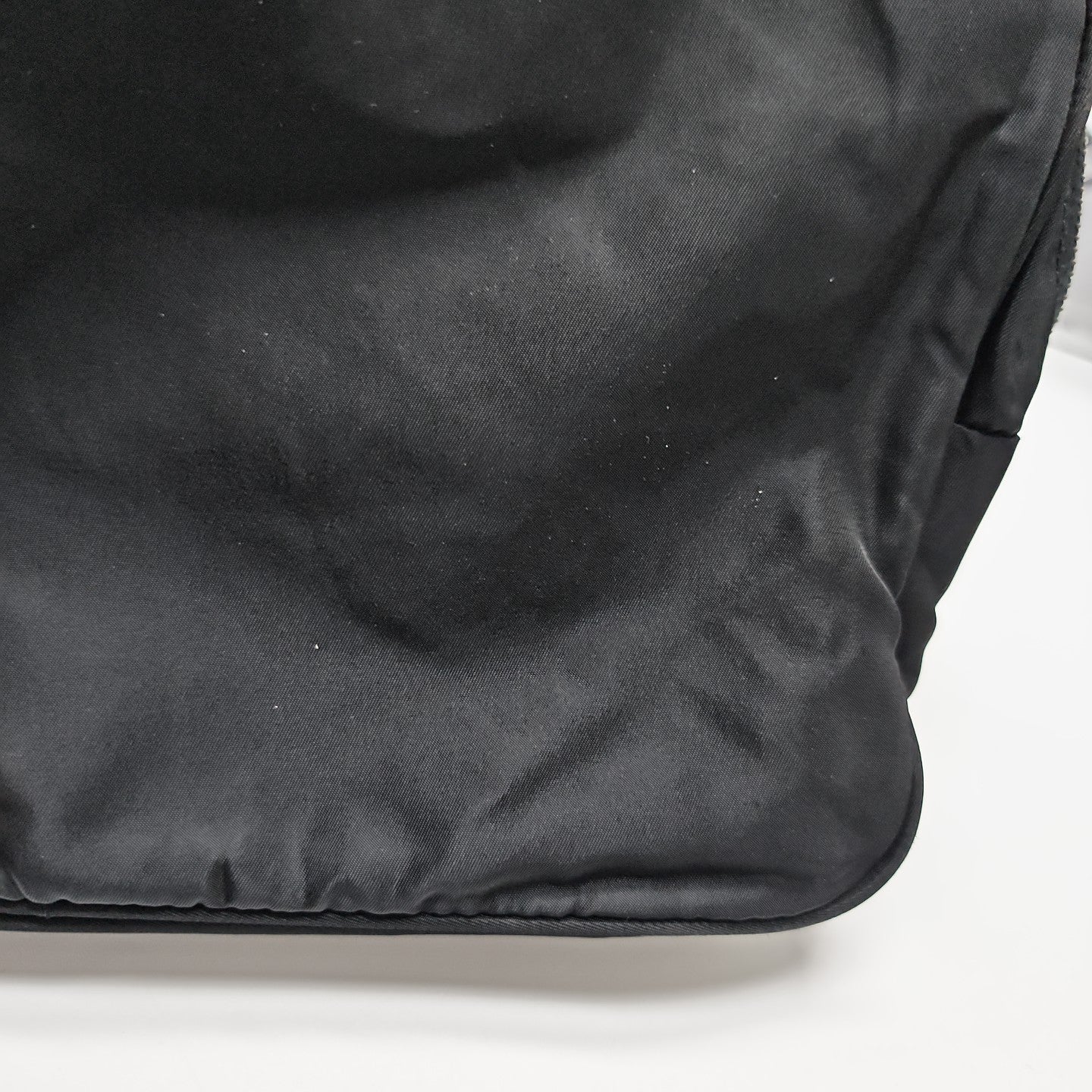 Nylon Top Handle Bag Black
