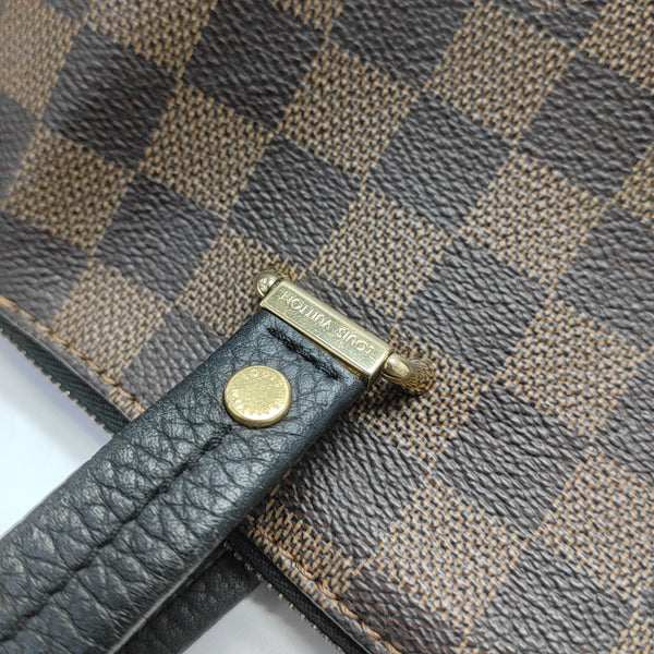HYDE PARK Damier Ebene Coated Canvas Brown