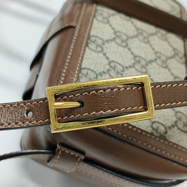 Monogram Coated Canvas Shoulder Bag Black