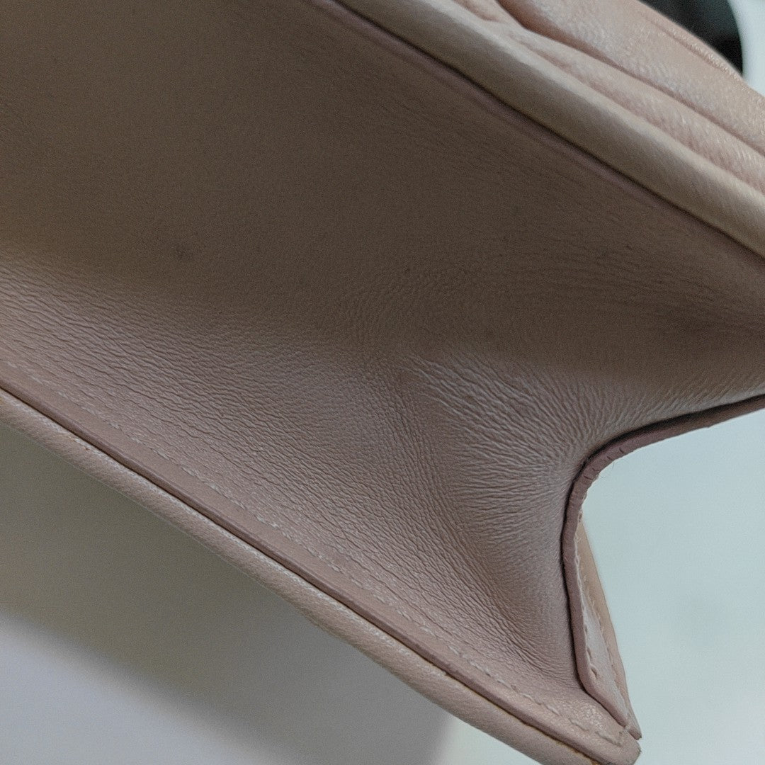 Miu Lady Quilted Lambskin Pink