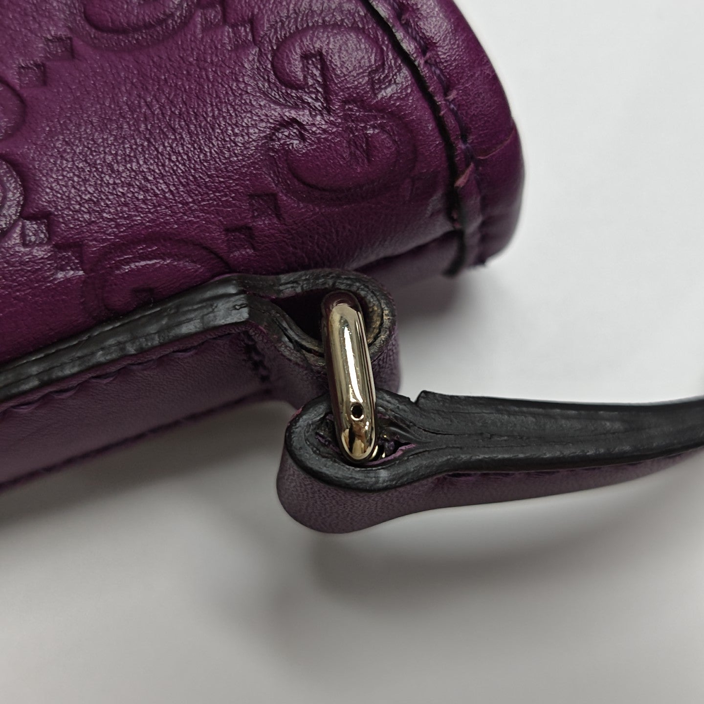 Britt Monogram Calfskin Purple