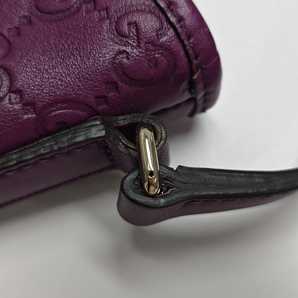 Britt Monogram Calfskin Purple