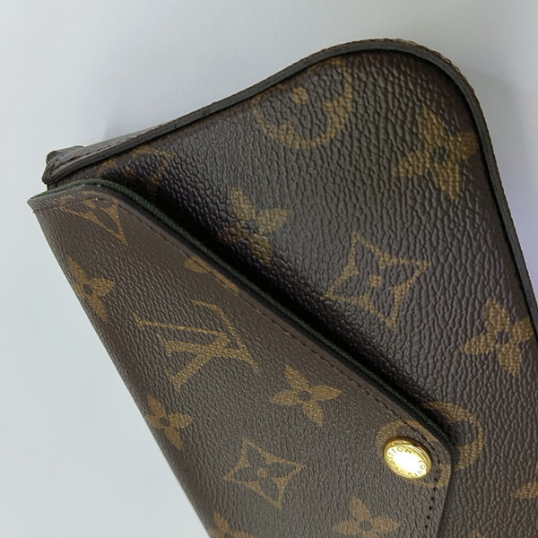 FÉLICIE Monogram Coated Canvas Brown