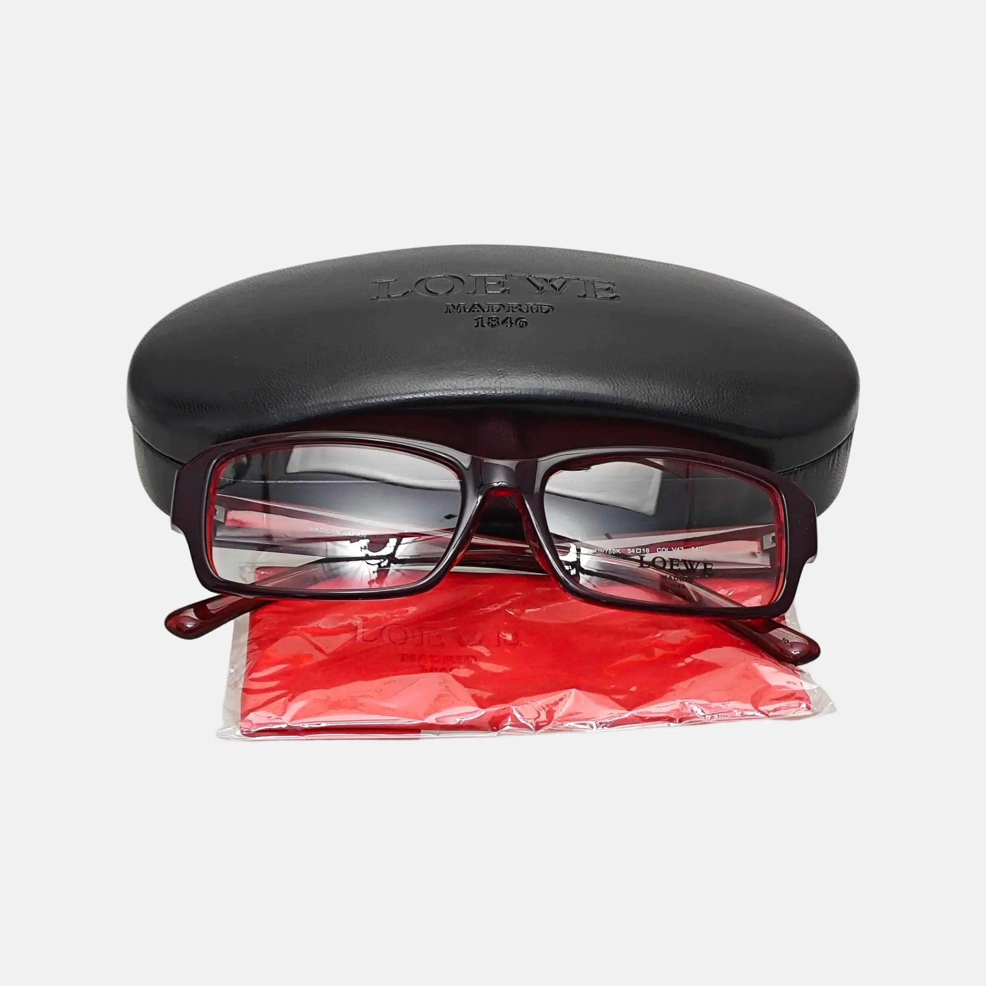 Synthetic Eyeglasses Red