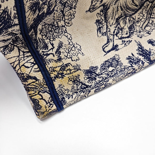 Book Tote Large Canvas Beige