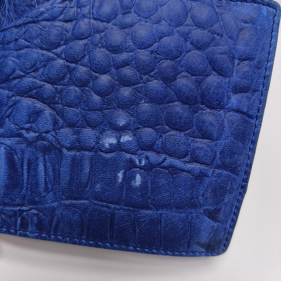 Leather Wallet Blue
