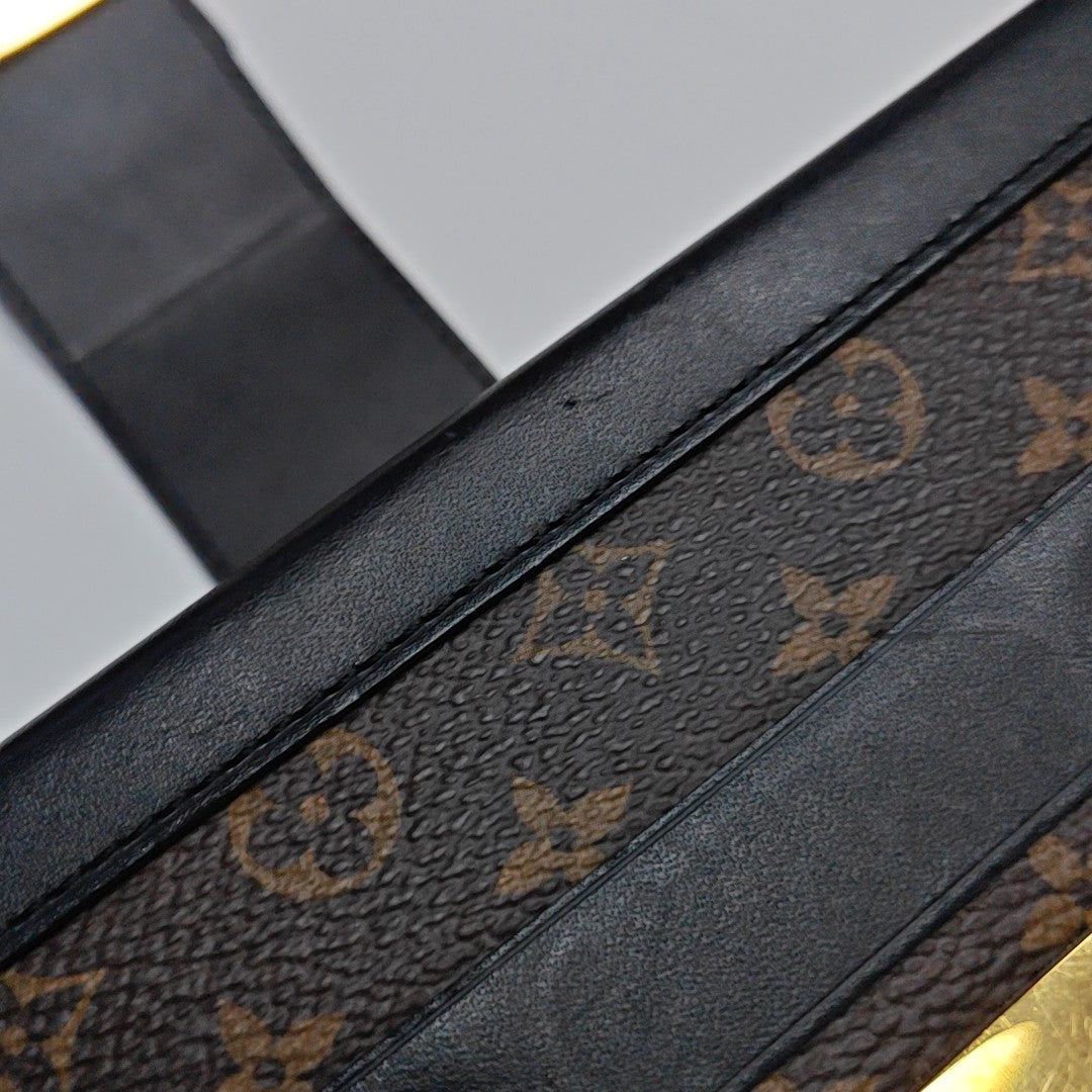 PETITE MALLE Monogram Coated Canvas Brown