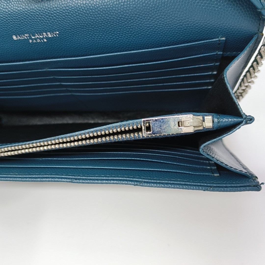 MONOGRAM Medium Chevron Calfskin Blue