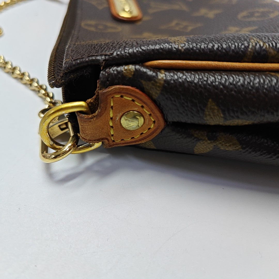 EVA Monogram Coated Canvas Brown