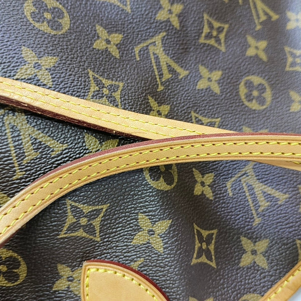 NEVERFULL Monogram Coated Canvas Brown