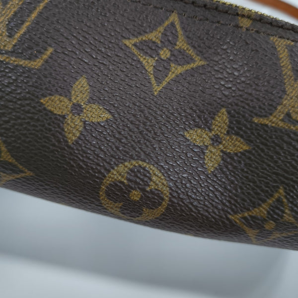PAPILLON Mini Monogram Coated Canvas Brown