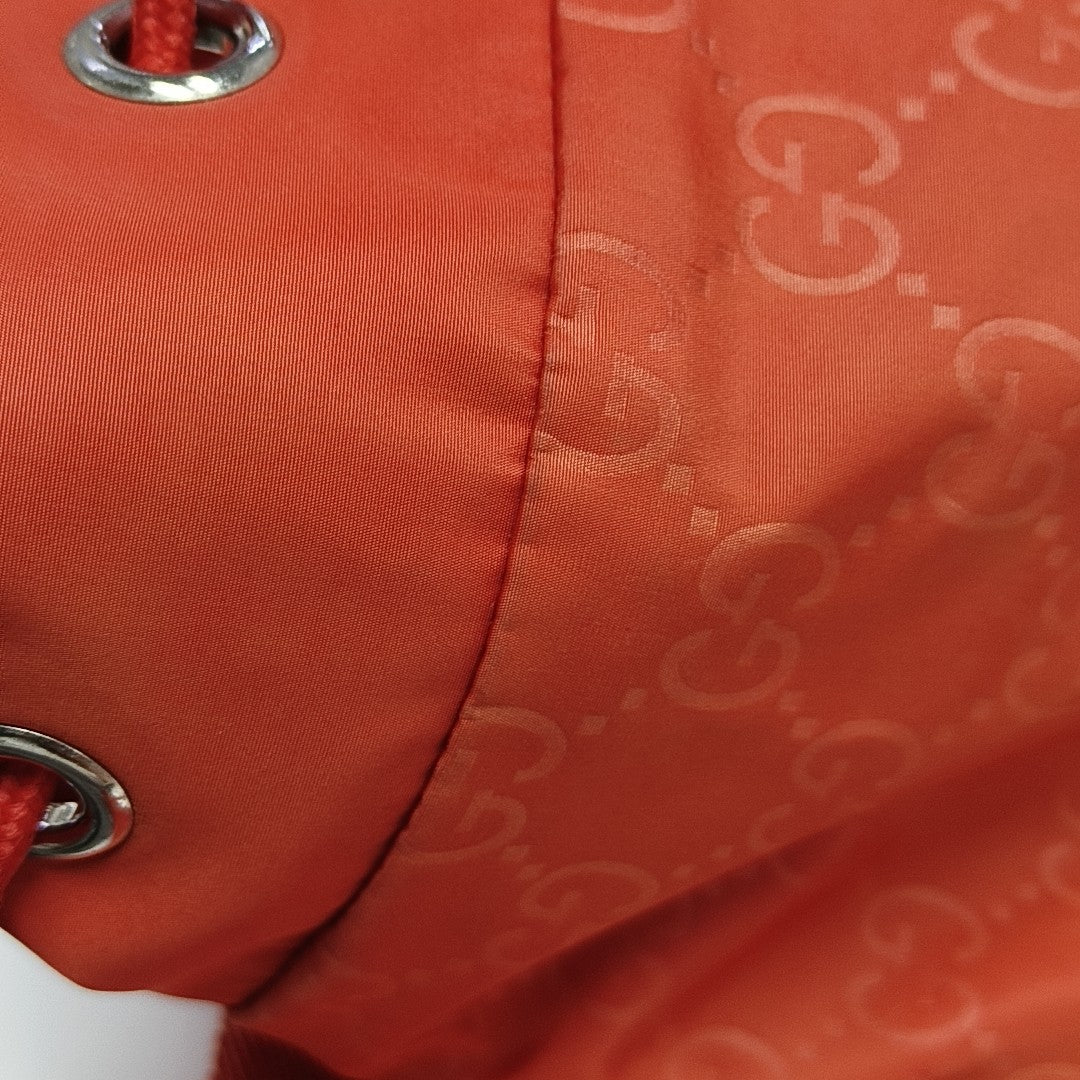 Monogram Nylon Backpack Red