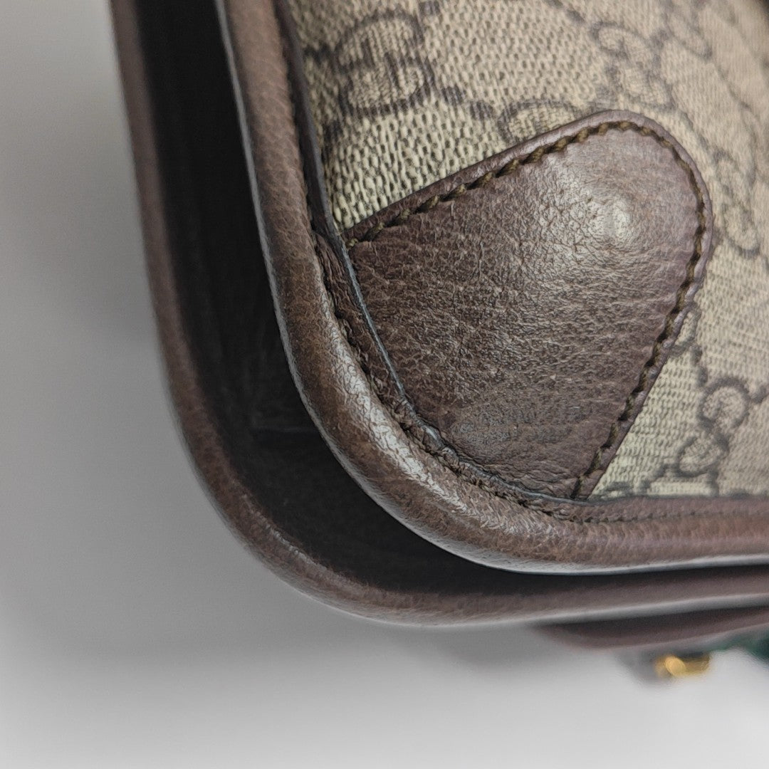 Neo Vintage Small Monogram Coated Canvas Beige
