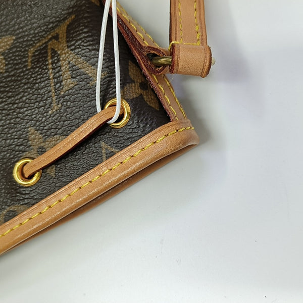 NÉONOÉ Nano Monogram Coated Canvas Brown