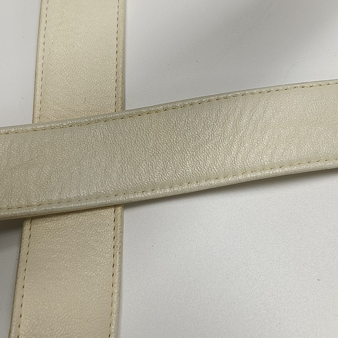 Quilted Lambskin White
