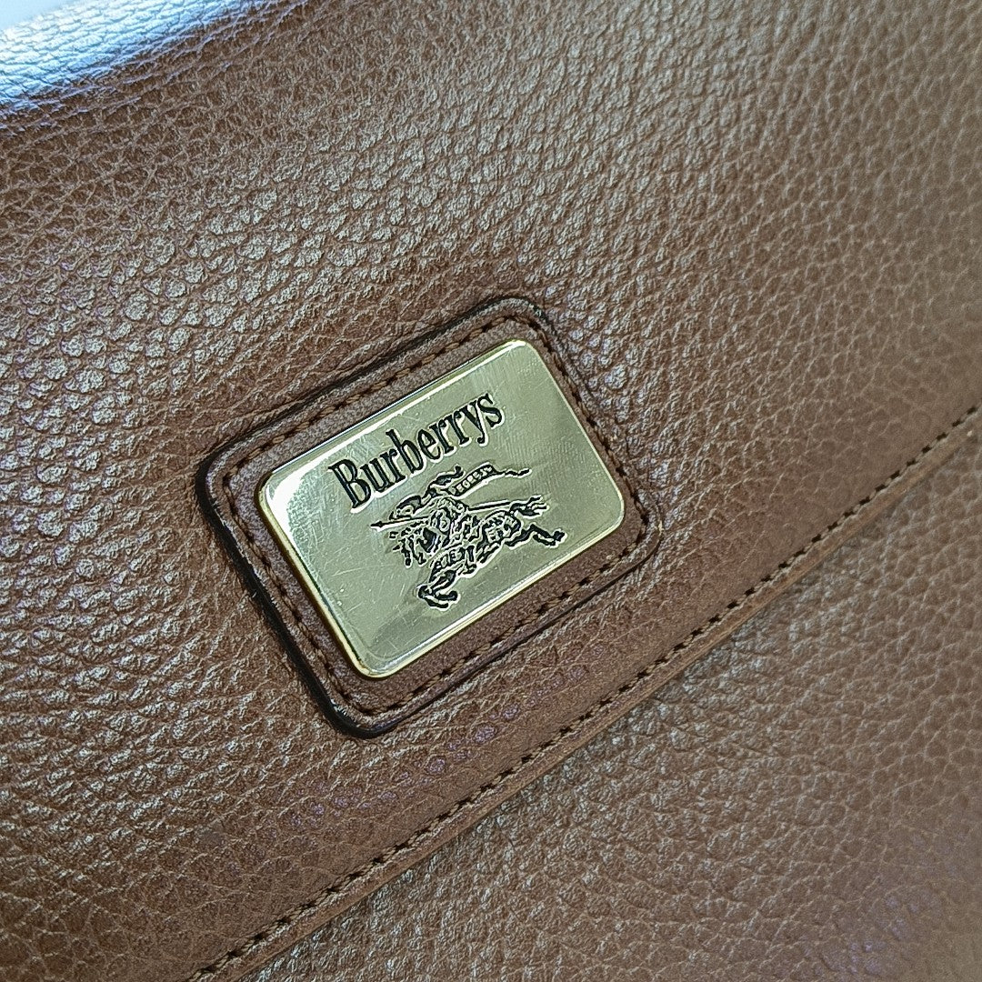 Calfskin Shoulder Bag Brown