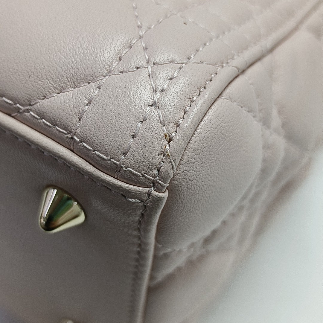 Lady Dior Medium Cannage Lambskin Pink
