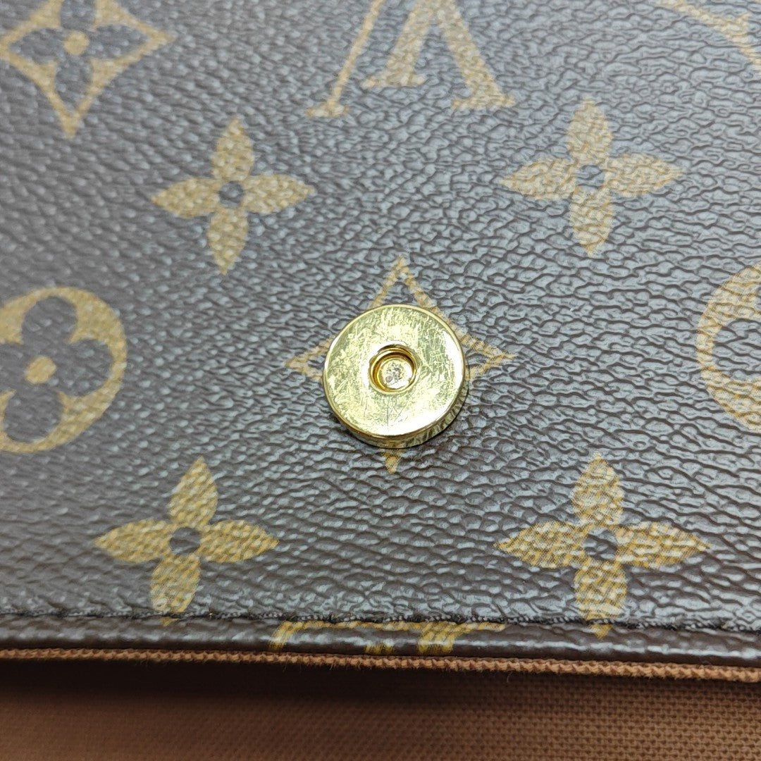 IVY Monogram Coated Canvas Brown