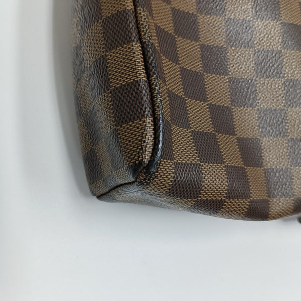 OLAV PM Damier Ebene Coated Canvas Brown
