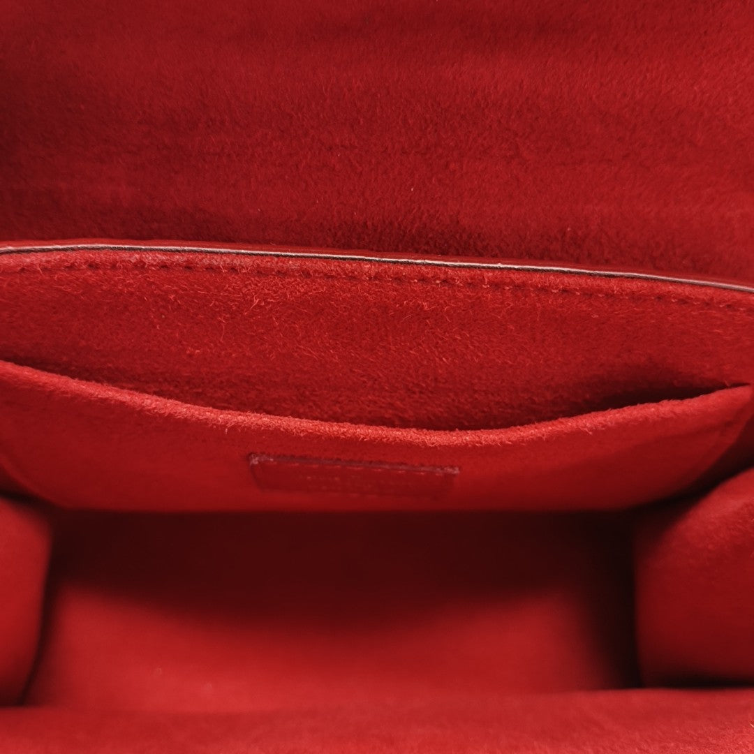 SAINT SULPICE PM Monogram Calfskin Red