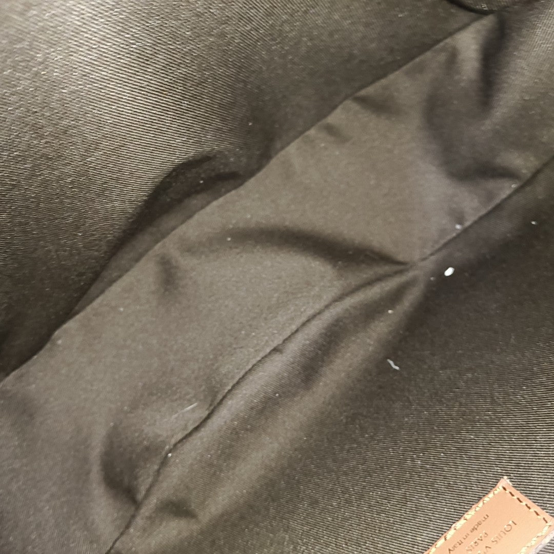 LOOP HOBO Monogram Coated Canvas Brown